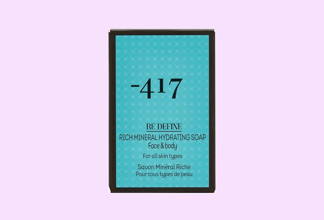 Очищающее и увлажняющее мыло для лица и тела Minus 417 Rich mineral hydrating soap face & body, 125 г