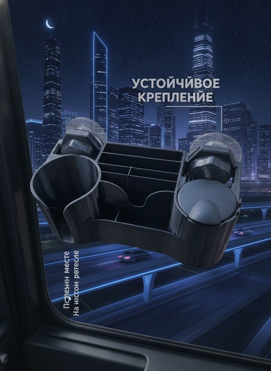 Автомобильный органайзер подстаканник с держателем телефона и пепельницей для грузовиков тракторов экскаваторов