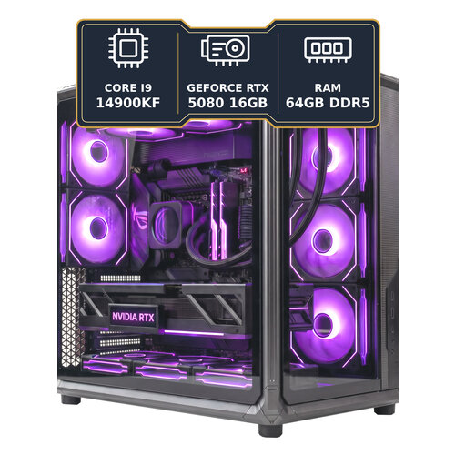 фото Игровой компьютер firestrike elite core i9-14900kf / rtx 5080 16гб / 64гб ddr5 / ssd 1тб / 1000вт / windows 11 pro