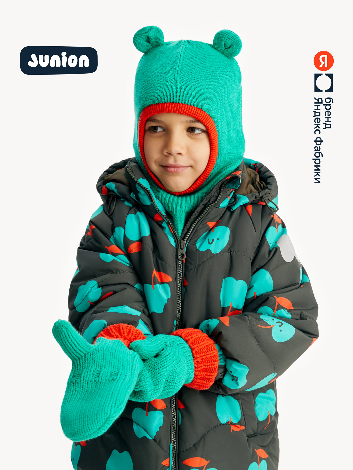 Балаклава Junion из смесового хлопка с флисовой подкладкой для детей