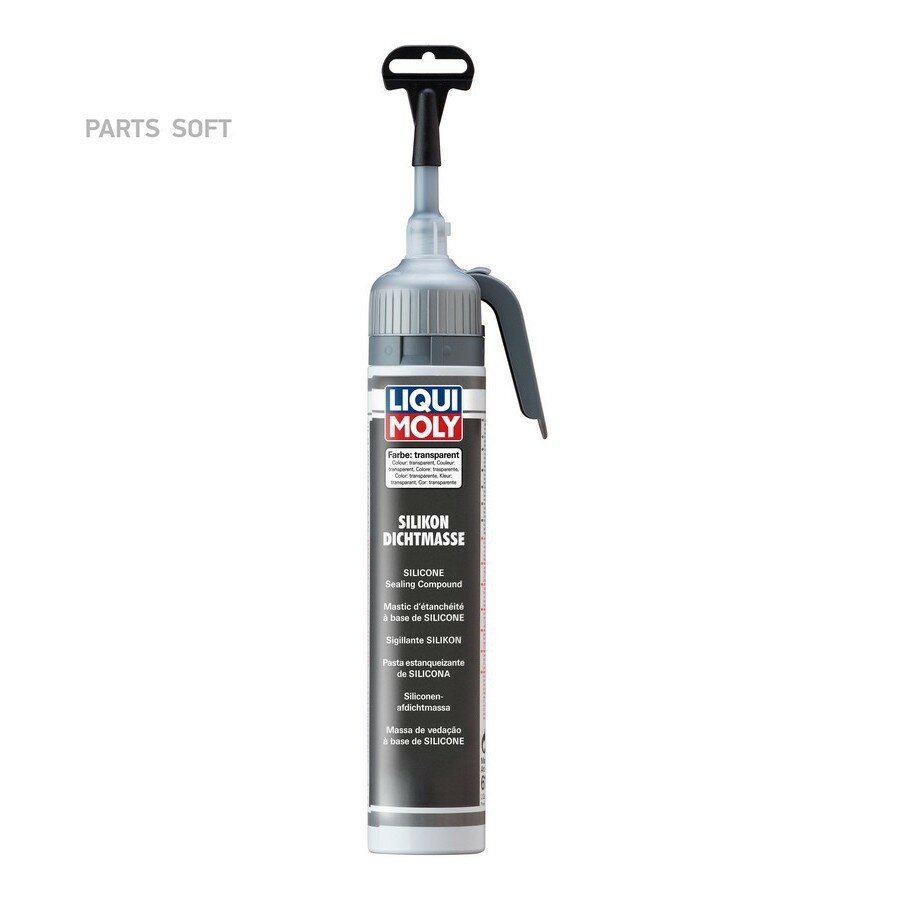 Силиконовый герметик Silikon-Dichtmasse transparent (0,2л) от официального дистрибьютора, LIQUI MOLY, артикул 6184