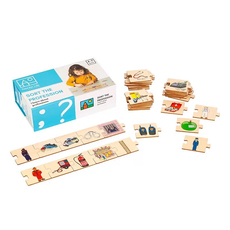 Игра по классификации профессий для детей 3-6 лет, обучение профессиям