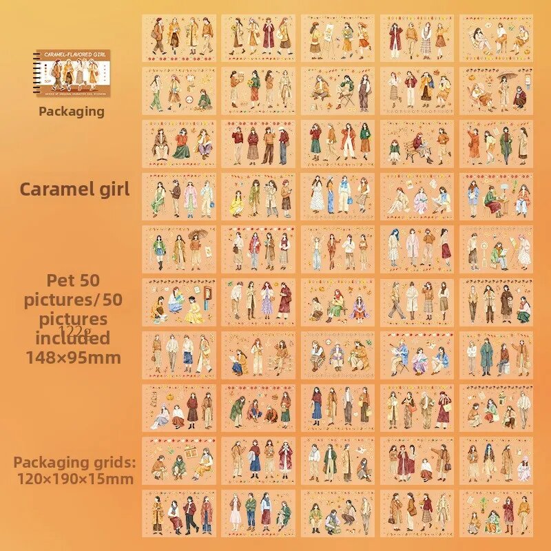 Книга стикеров Caramel Girl
