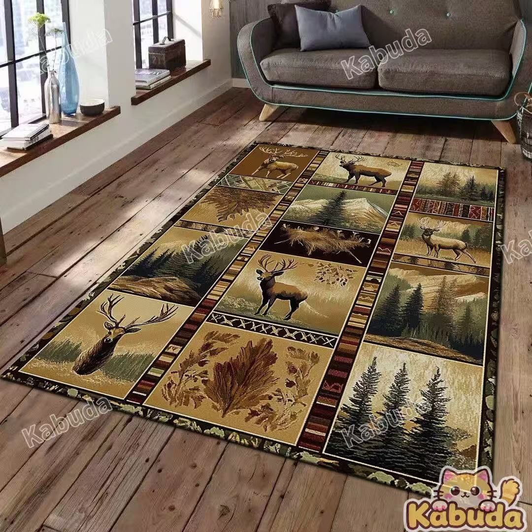 Ковер безворсовый 140x200 см 3 мм животные разноцветный