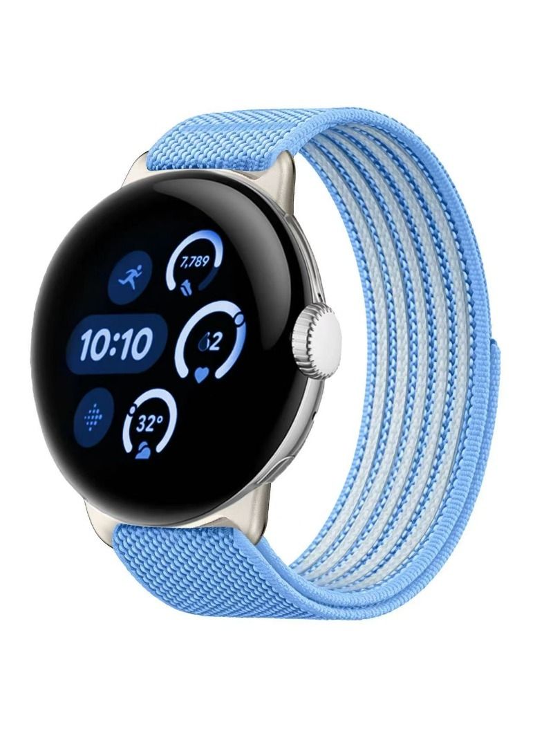 Ремешок с нейлоновой оплеткой подходит для Google Pixel Watch 4/3/2/1 Ремешок для смарт-часов 41 мм 45 мм