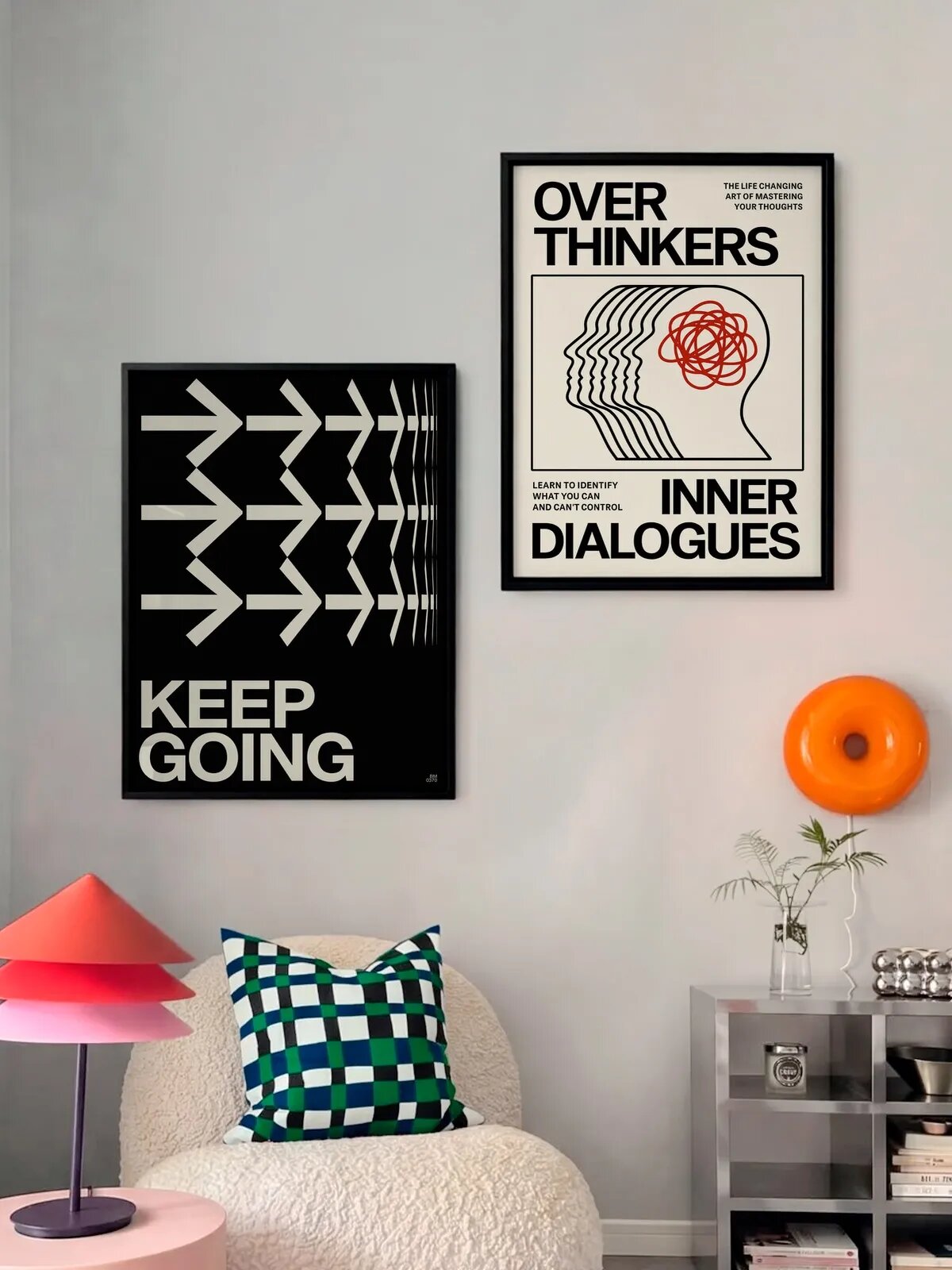 Набор постеров "KEEP GOING x Overthinkers", 30x40 см, 2 штуки