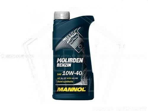 Масло mannol моторное 10w-40 molibden benzin (1л) полусинтетика