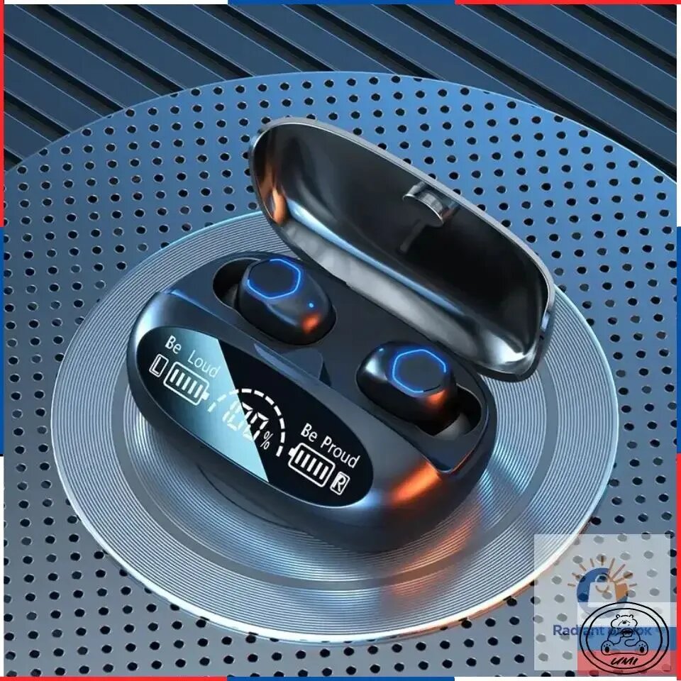 Наушники беспроводные с микрофоном QCY T1c, Bluetooth, USB, черный, черный матовый