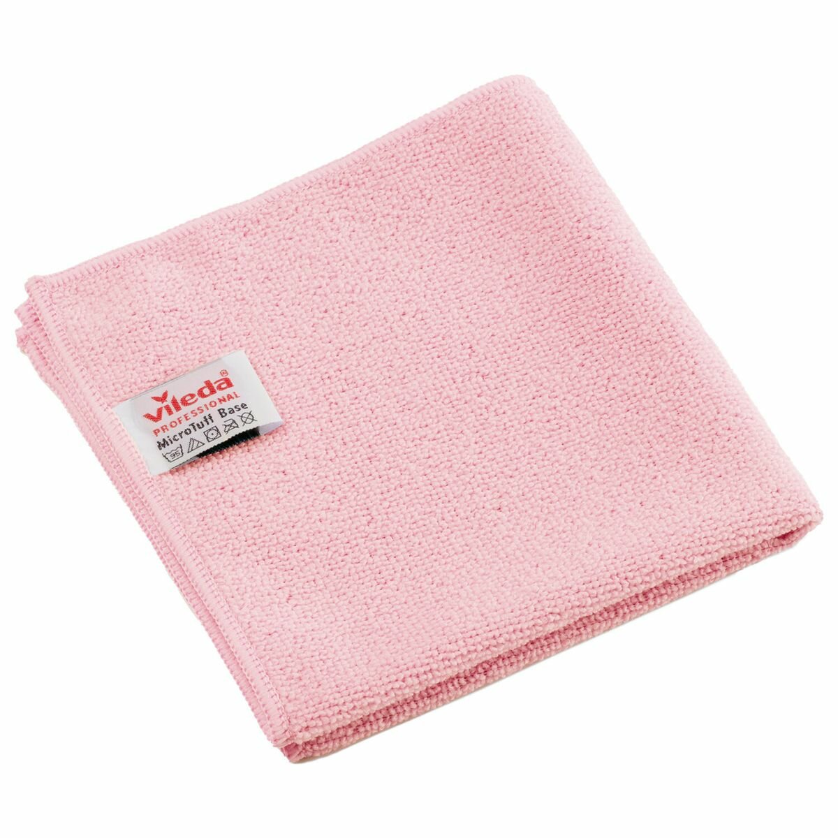 Салфетка хозяйственная Vileda Professional "МикроТафф Бейс" (36х36см), микрофибра, красный, 36х36см, комплект 5шт. (174178), 20 уп.