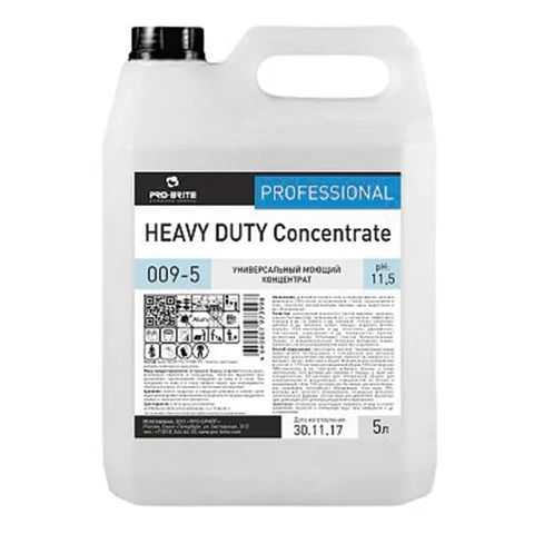 Средство моющее PRO-BRITE HEAVY DUTY универсальное 5 л, щелочное, низкопенное, концентрат (009-5-4027/1)