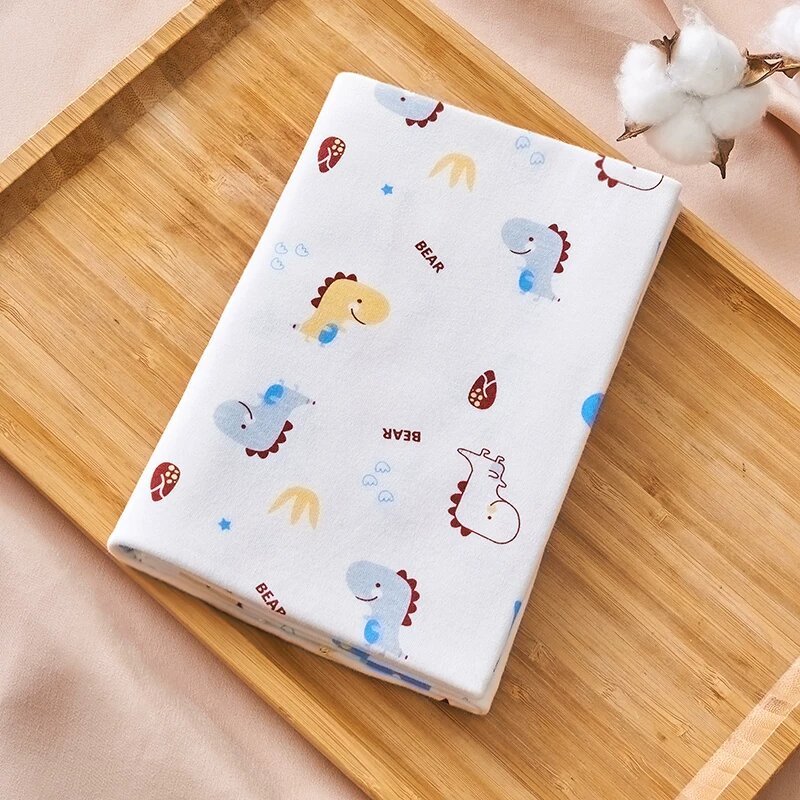 Пеленка для новорожденных 100% хлопок 85x85 см ультра-мягкая Динозавр 1 шт. для младенцев