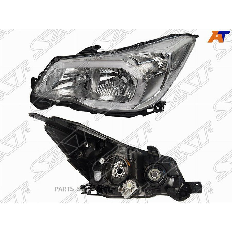 Фара Subaru Forester 12-16 (Слева/ Ксенон/Галоген/ С электрокорректором) от официального дистрибьютора, SAT, артикул ST2201124LMLEHM1