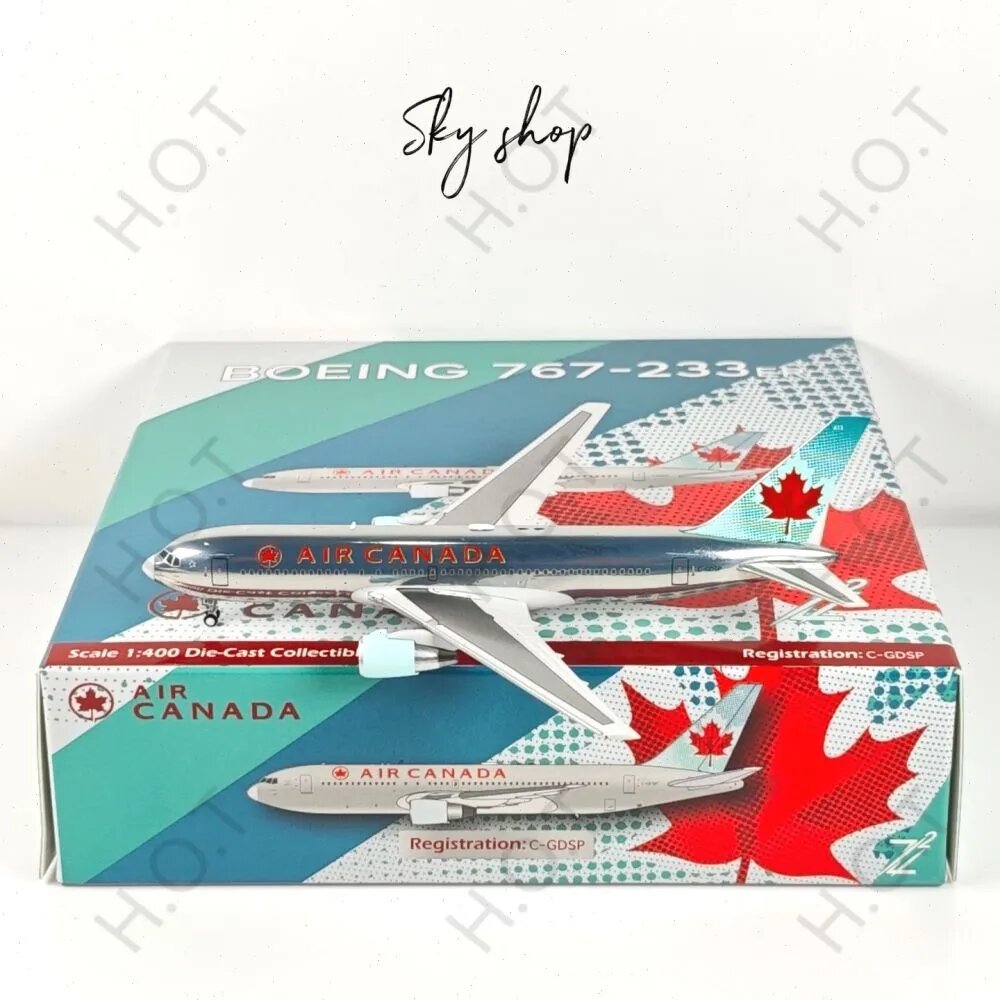 Z2 MODEL1:400 модель самолета металлическая, Air Canada Боинг B767-200
