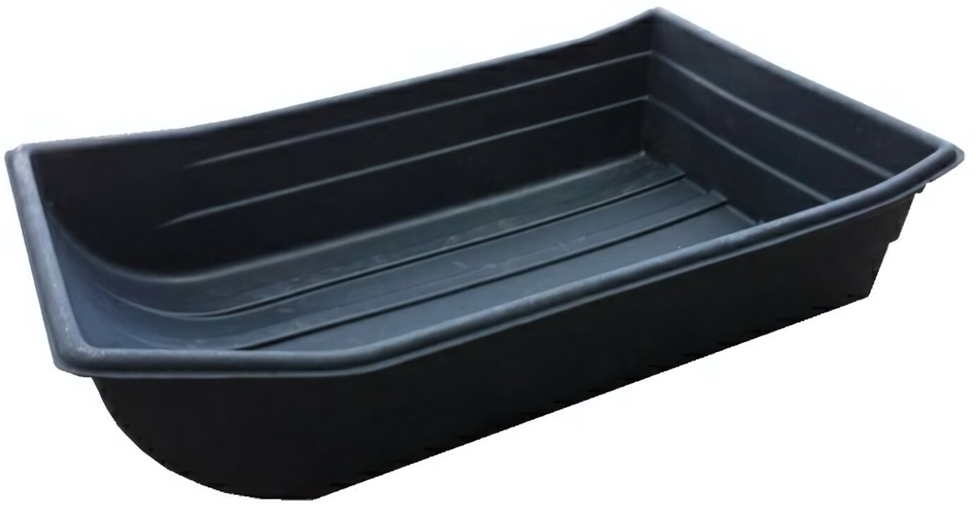 Санки пластиковые грузовые для снегохода MASTER-PLAST 1600х960х360мм, черные