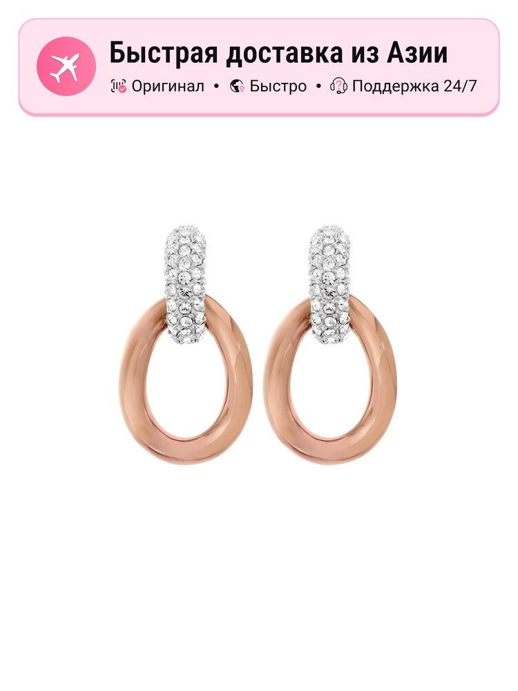 Серьги пусеты SWAROVSKI, кристаллы Swarovski