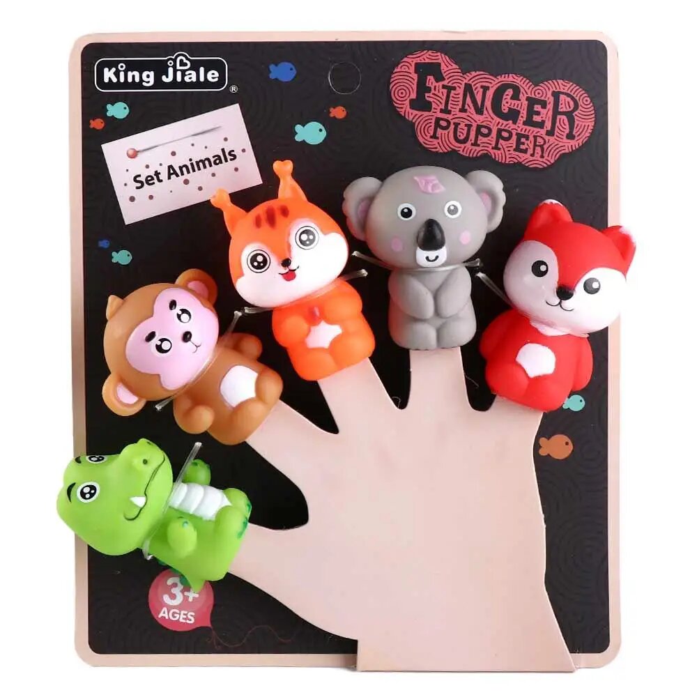 Кукольная игрушка, пальчиковые куклы, игрушки с животными, мультяшные животные, динозавр, ручная кукла, пальцы, куклы, голова животного, перчатки, крошечные игрушки для рук