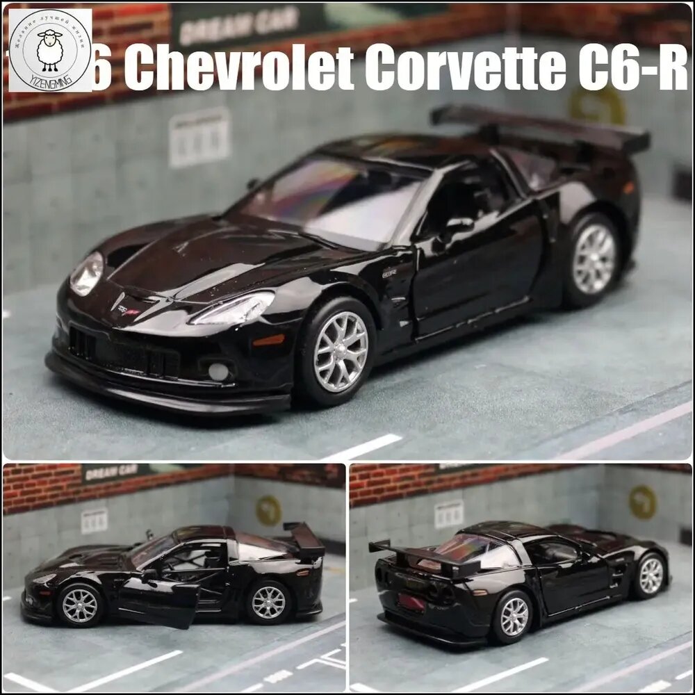 Коллекционный Chevrolet Corvette C6R от RMZ CITY, выполненный в масштабе 1/36, относится к категории премиумметаллических моделей.