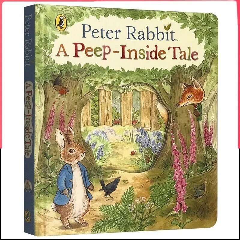 Детская печатная книга в твердом переплете «Peter Rabbit: A Peep-Inside Tale», Поттер Беатрис, английский язык, 2017