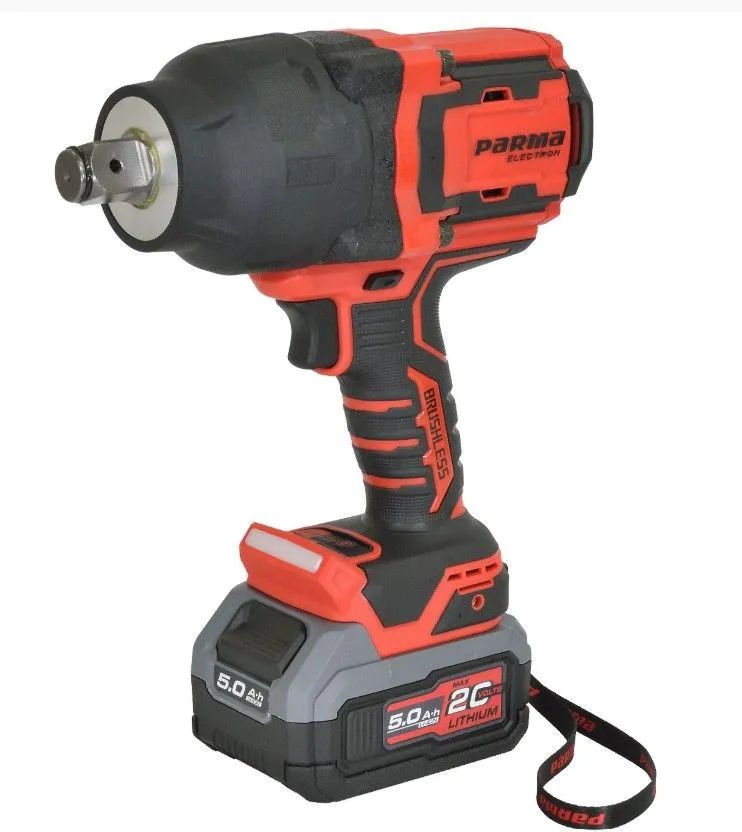Гайковерт PARMA ELECTRON акк. ударный WI1500/5.0-1 (20В, Li-ion,1х5Ач,15000Hм,3/4" б/щ) 3.3кг кейс