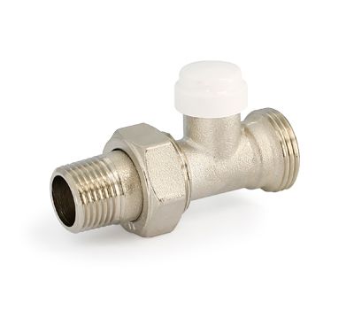 Вентиль обратный НН 1/2" х 3/4" ЕК с разъёмным соединением, никелированный
