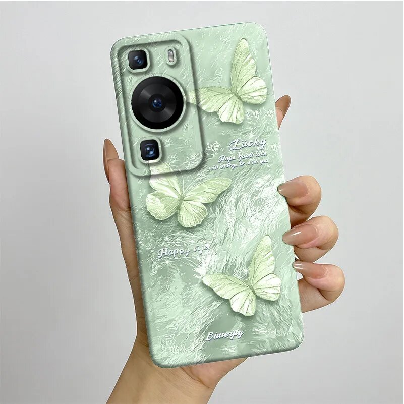 Чехол для телефона Huawei P60/P60 Pro LNA-LX9 MNA-LX9, мягкий силиконовый защитный чехол с милой окраской на задней панели, милый корпус с принтом