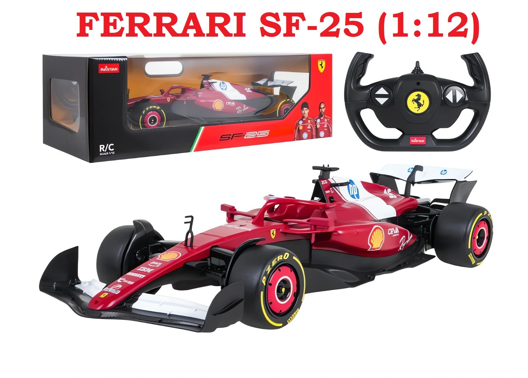 Радиоуправляемая модель болида Формулы-1. RASTAR. Феррари "Ferrari" SF-25 № 16/Шарль Леклер (Масштаб 1:12) Сезон 2025