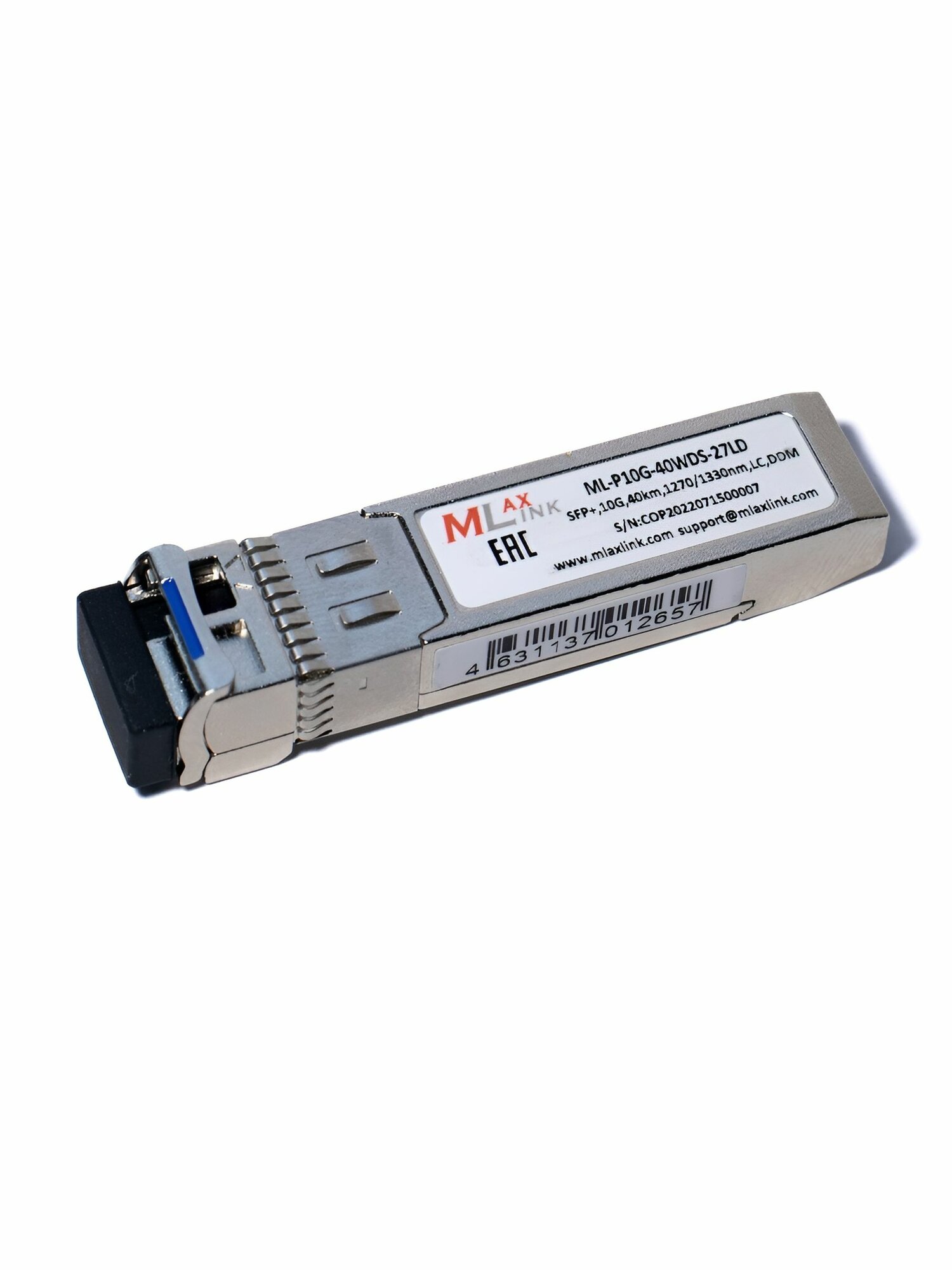 Модуль SFP+ оптический MlaxLink WDM 10G (10Гбит/с) 40км 1270/1330нм LC