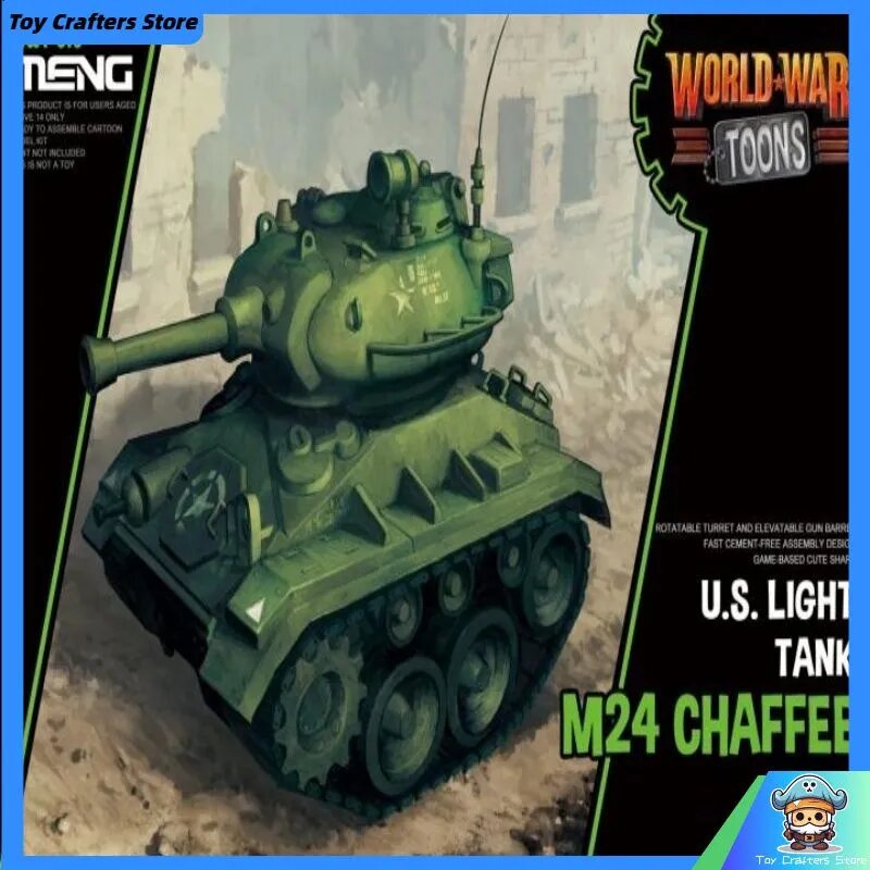 Meng wwt-018 q-верс я u.s.light tank m24 chaffee модель танки