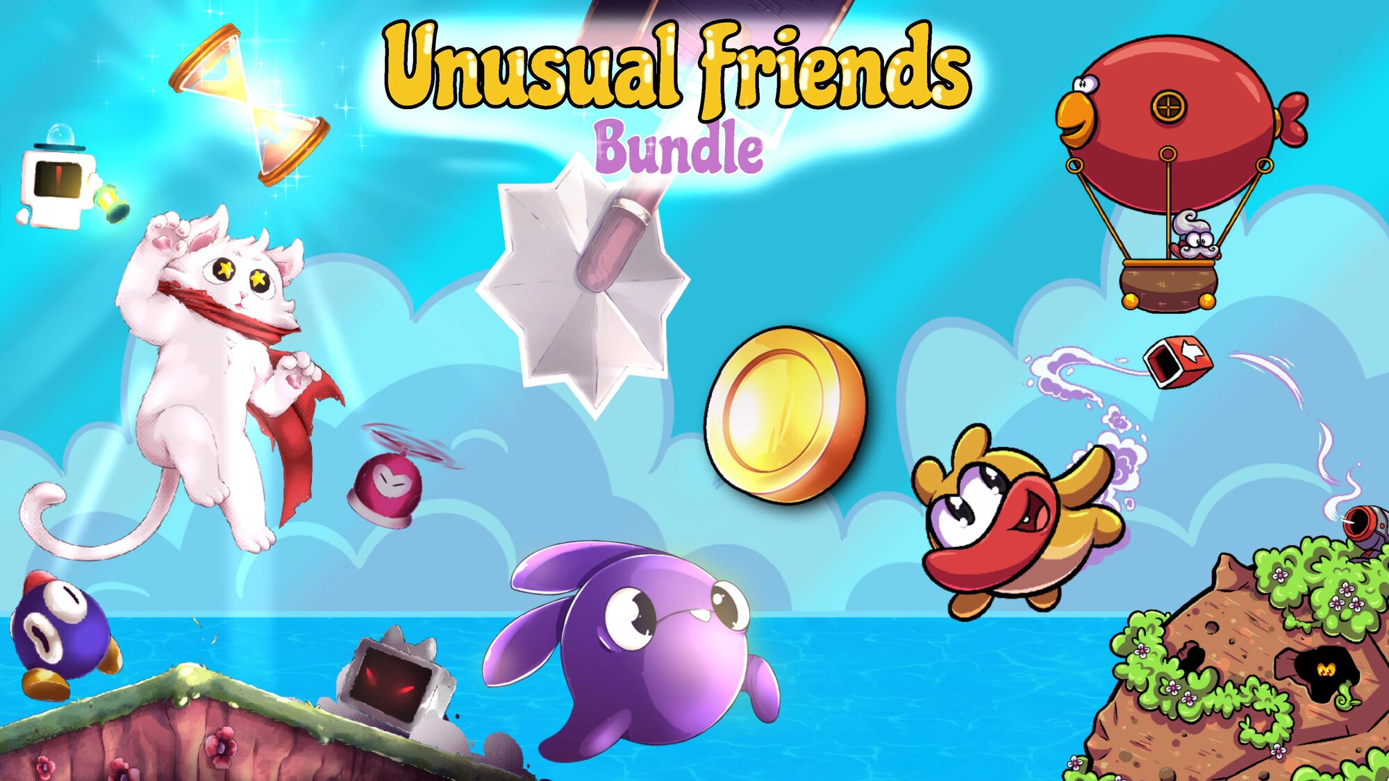 Игра Bumballon Unusual Friends Bundle PS4 & PS5, цифровое издание PlayStation 5, регион Индия / код пополнения баланса