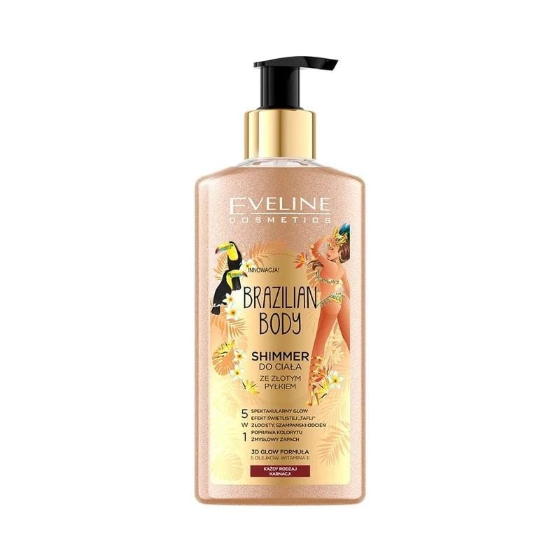 Шиммер для тела Eveline Cosmetics Brazilian Body, золотистый, 150 мл