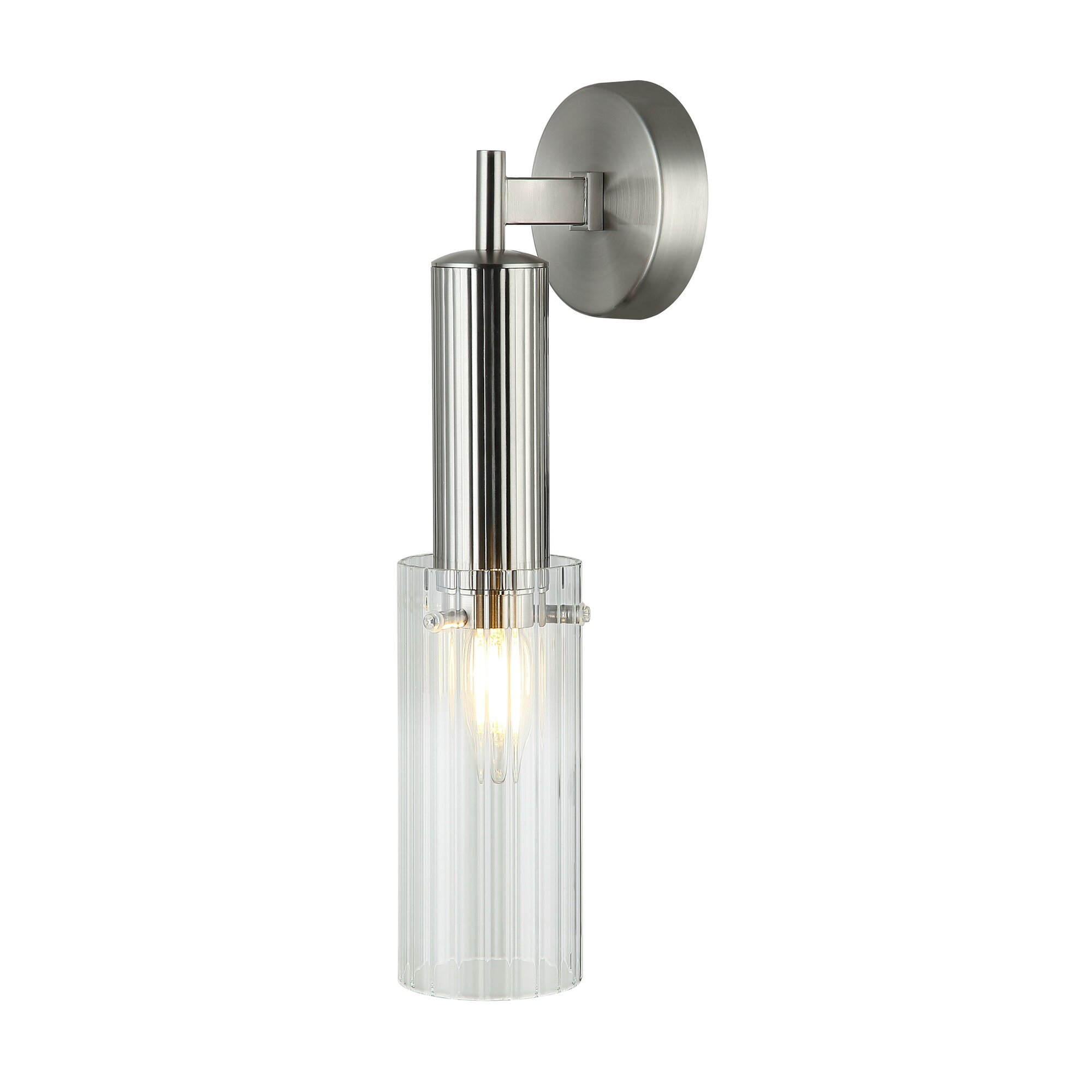 Бра Stilfort Wunder 2160/11/01W, E14, 40 Вт, никель/прозрачный