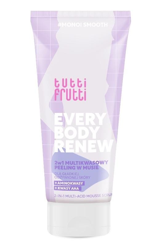 Скраб Tutti Frutti Everybody Renew мультикислотный пилинг-мусс 2в1, 200 мл