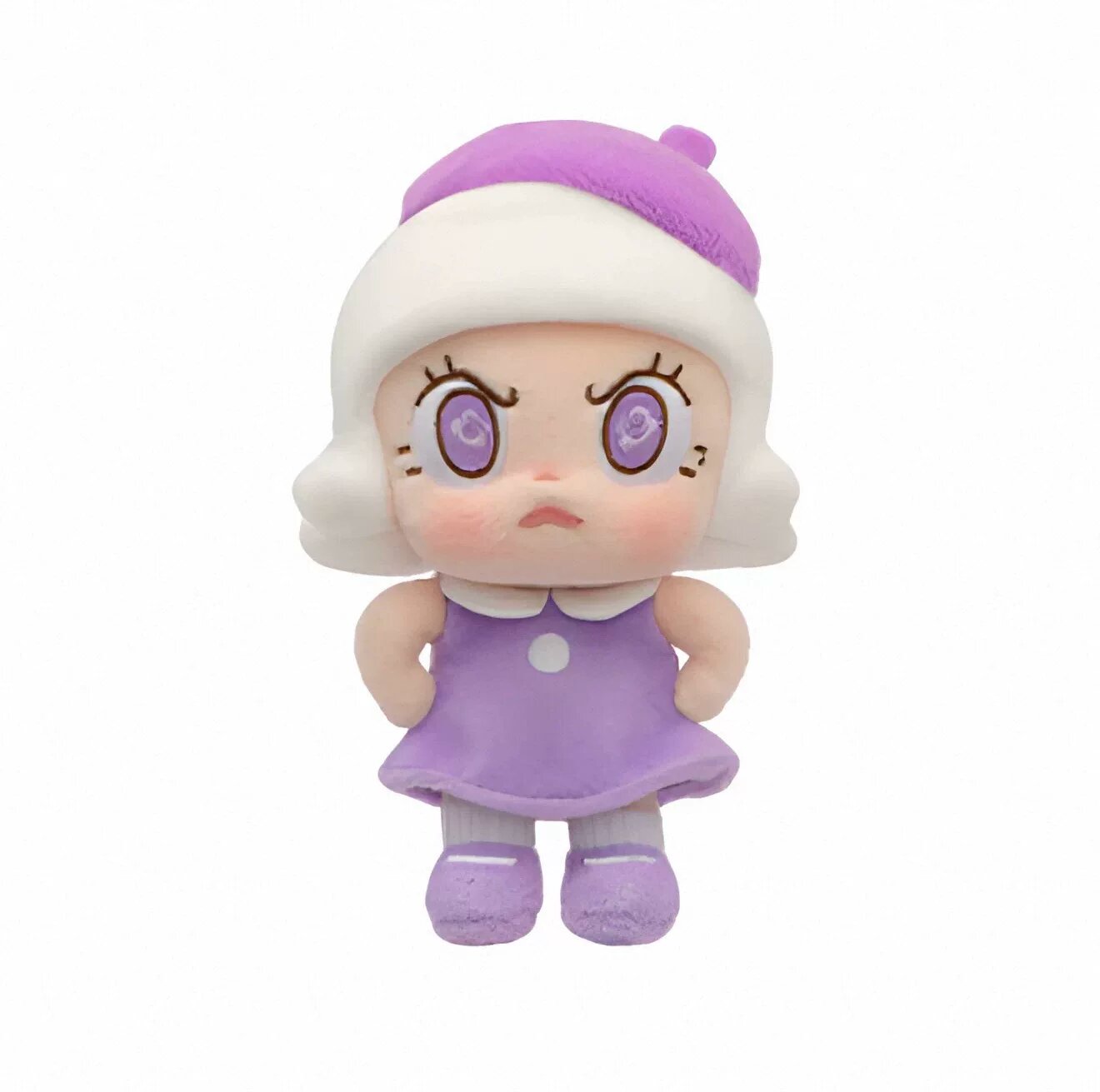 POPMART Angry Molly Heart Fire Series Плюшевый брелок - Фиолетовый огонь, случайный экземпляр