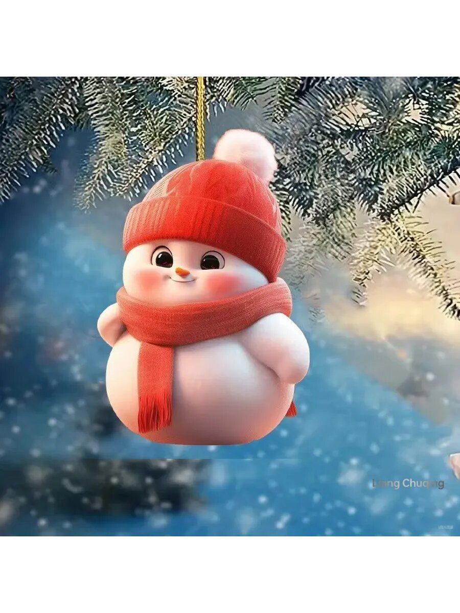 Украшение на елку Снеговик
