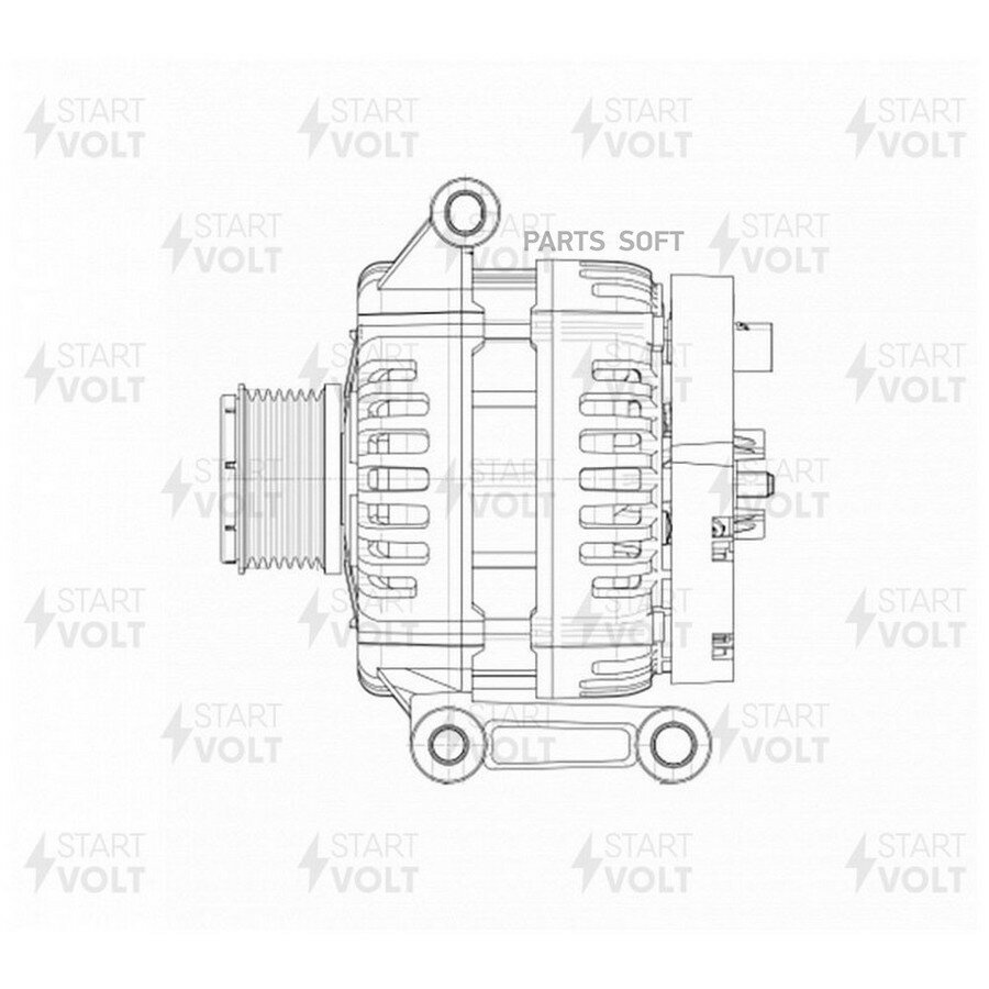 Генератор для а/м Ford Transit (06-)/Land Rover Defender (06-) 2.4TDCi 150A (LG 1082) от официального дистрибьютора, STARTVOLT, артикул LG1082