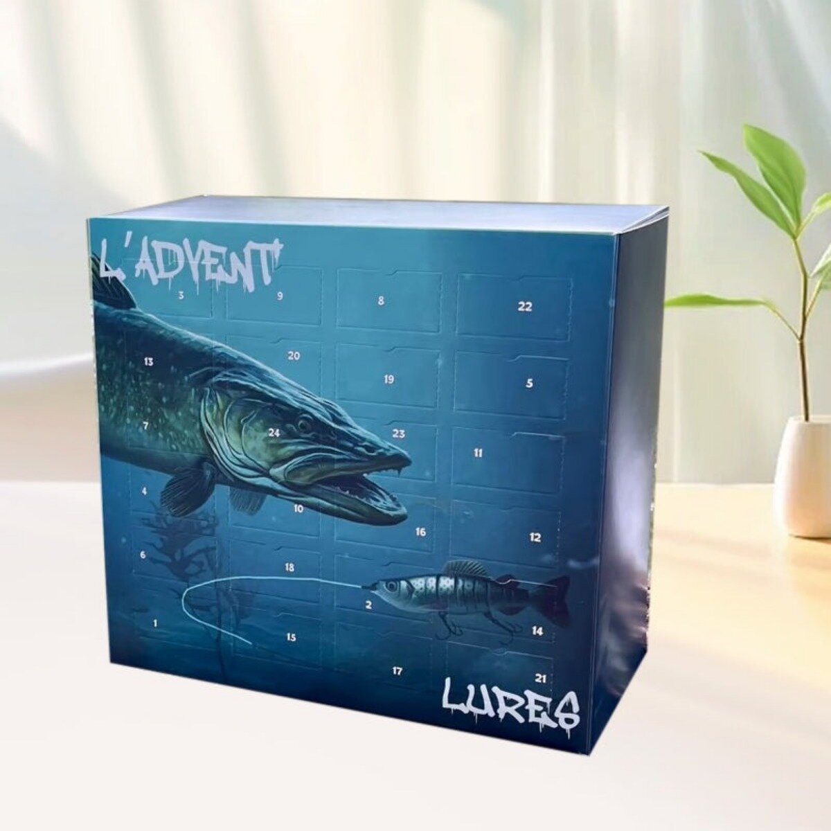 L 'ADVENT' LURES Рождественский Новый Год Рыба Крюк Слепая Коробка Адвент Календарь Креативные Рыбалка Подарки
