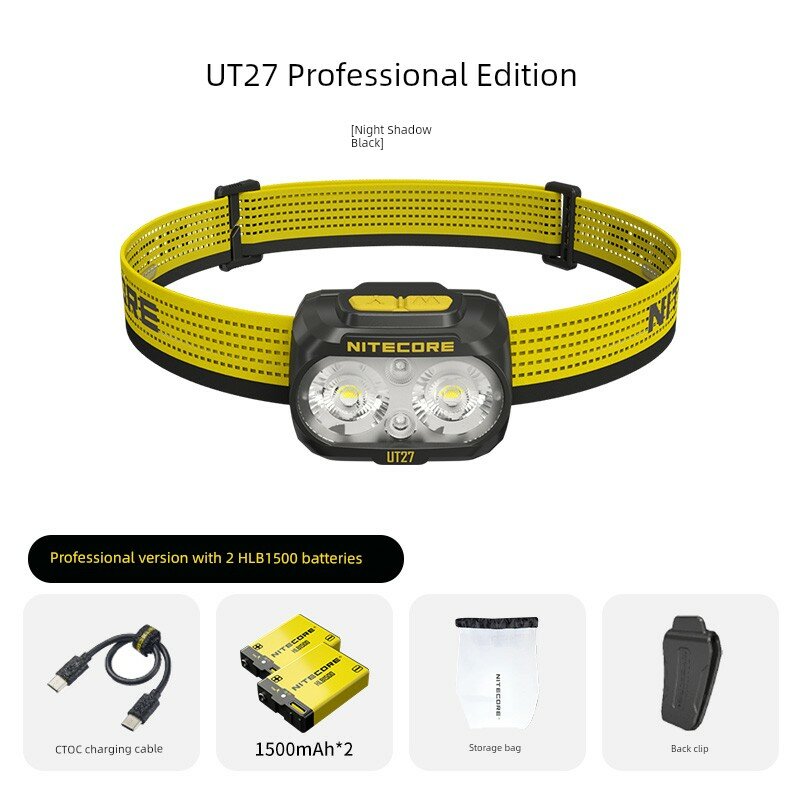 Фонарик Nitecore UT27 улучшенная профессиональная комплектация 2025 года для бега и активного отдыха