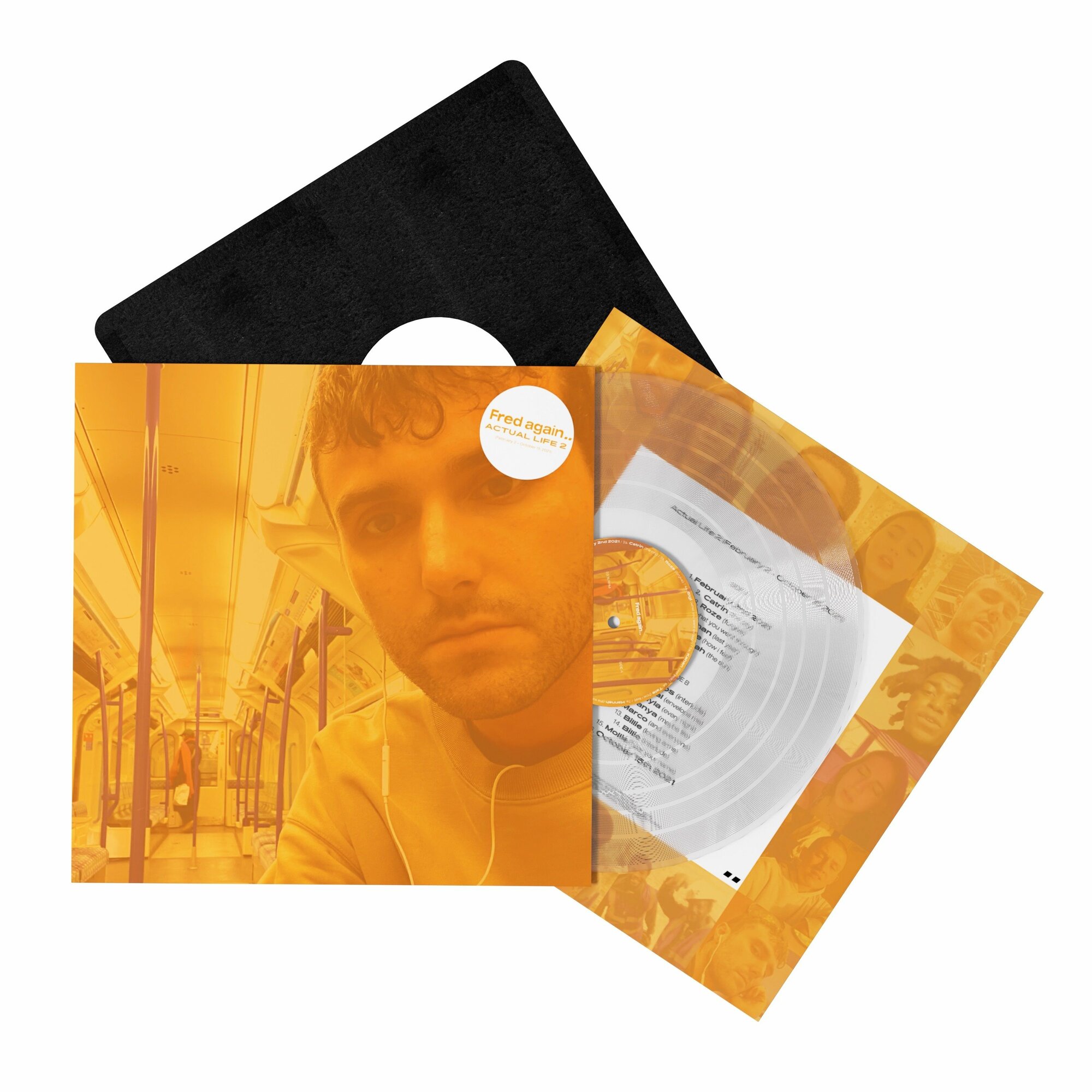 Виниловая пластинка Fred again. Actual Life 2 (February 2 - October 15 2021) (Clear Vinyl)