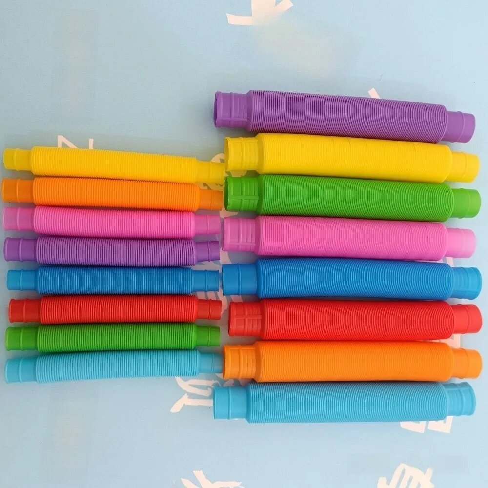 Растягивающиеся трубки-поп-тюбы пластиковые 10 шт. 1.9cm-random 10pcs