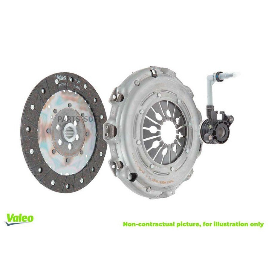 834276, Комплект сцепления от официального дистрибьютора, VALEO, артикул 834276