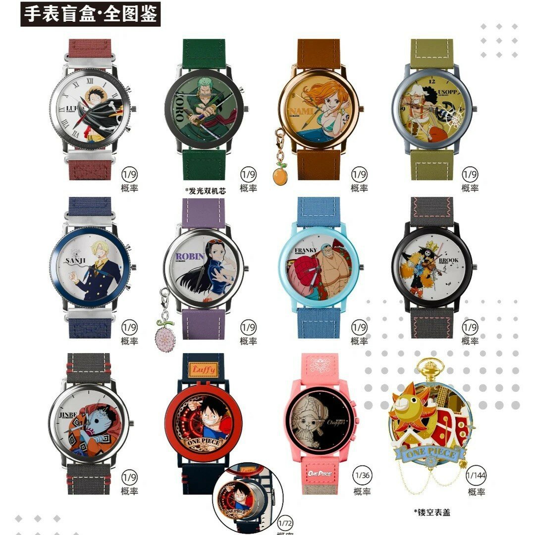 Часы-сюрприз One Piece Luffy Zoro Series 1 шт. Креативные необычные подарки для мужчин и женщин аниме игрушки