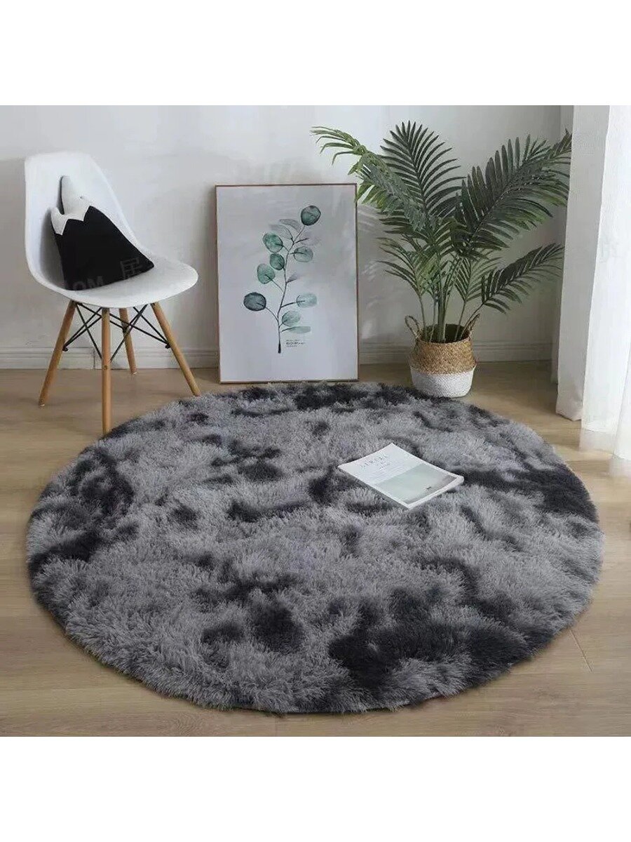 Коврик прикроватный круглый 160 см, dark grey, материал лавсан, модель N247