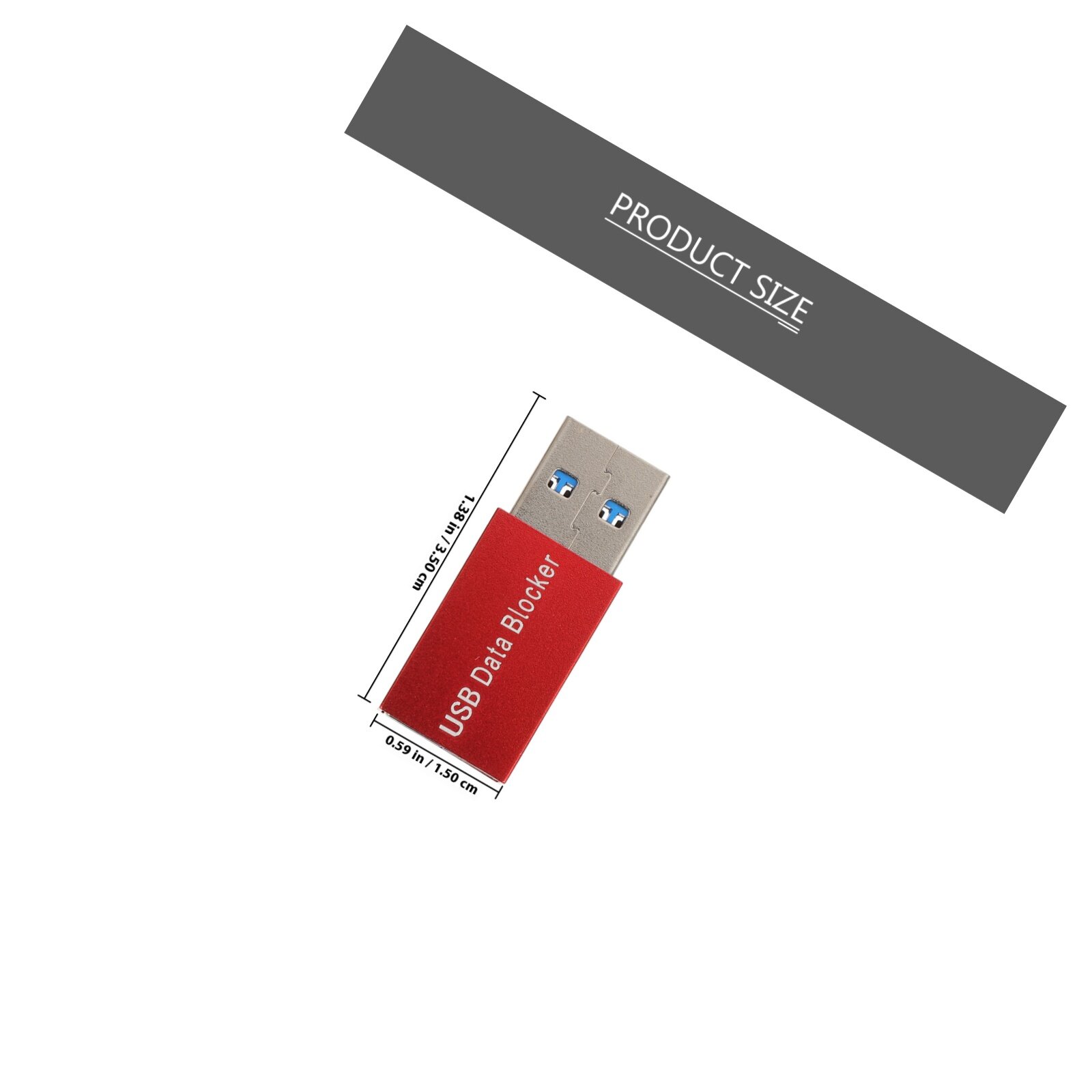 2 Штуки USB Блокиратор Данных Мужской На Женский Адаптер Соединитель 3.5X1.5X1CM