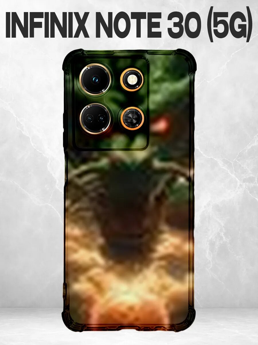 Чехол на Infinix Note 30 5G с принтом Змея с огненными глаза
