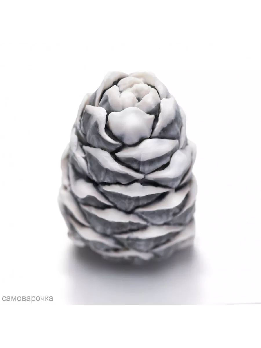 Шишка кедровая, cиликоновая форма для шоколада, гипса, свечей 3D