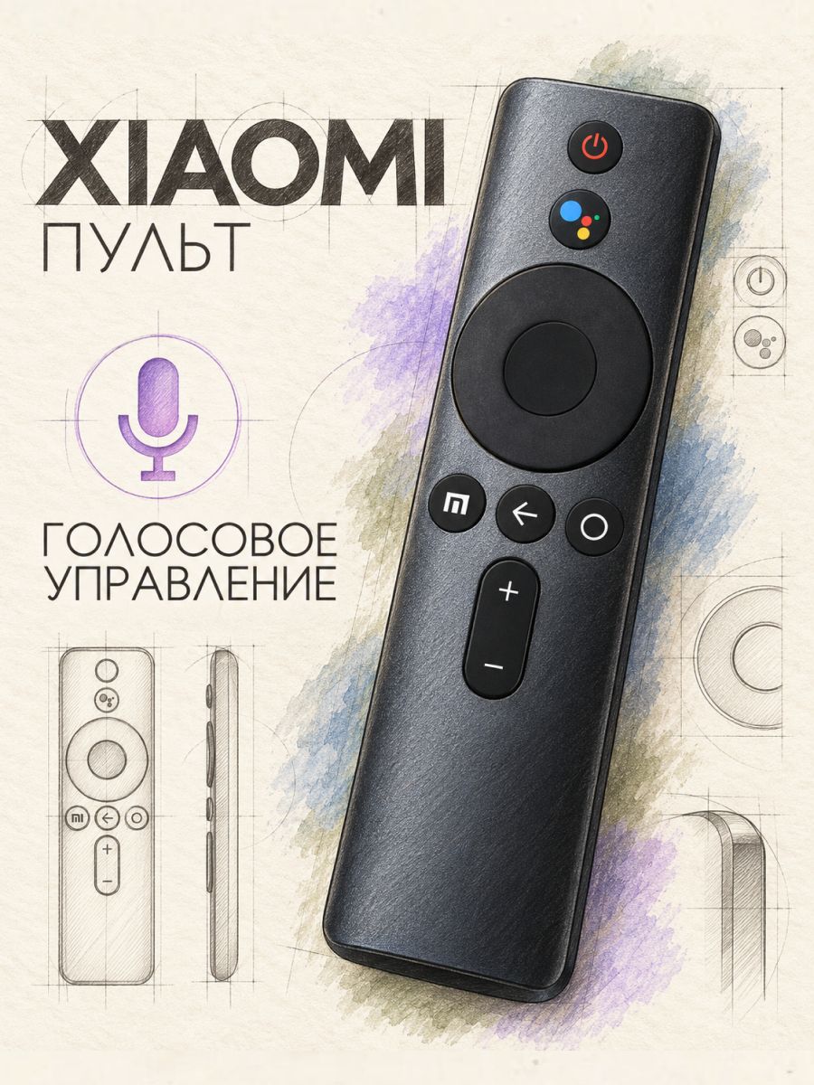 Пульт для телевизора Xiaomi Mi TV XMRM-001 / для тв и приставки