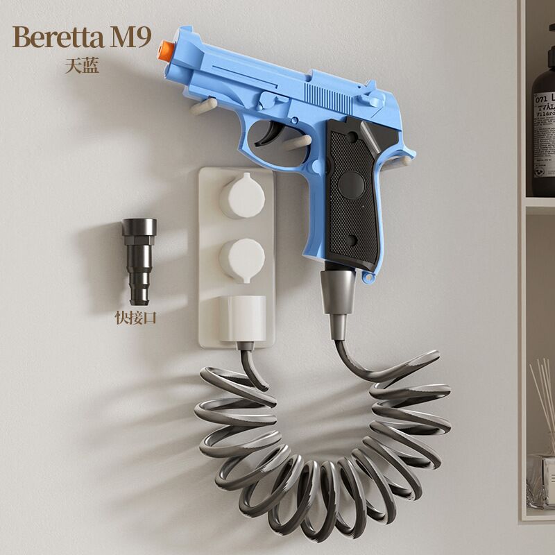 Водная пушка Beretta 1911 с высоким давлением, игрушка для ванной комнаты, брызгающий пистолет, Голубой