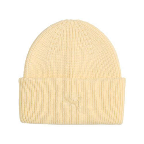 фото Шапка-бини puma wardrobe ess chunky mid crown beanie для женщин, размер x, желтый