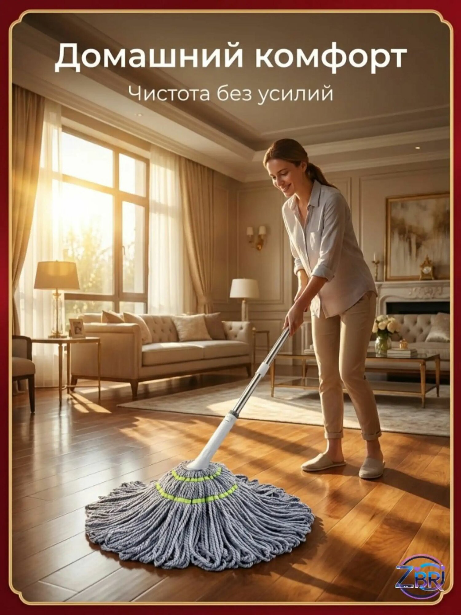 Швабра 1 шт софт перламутровый