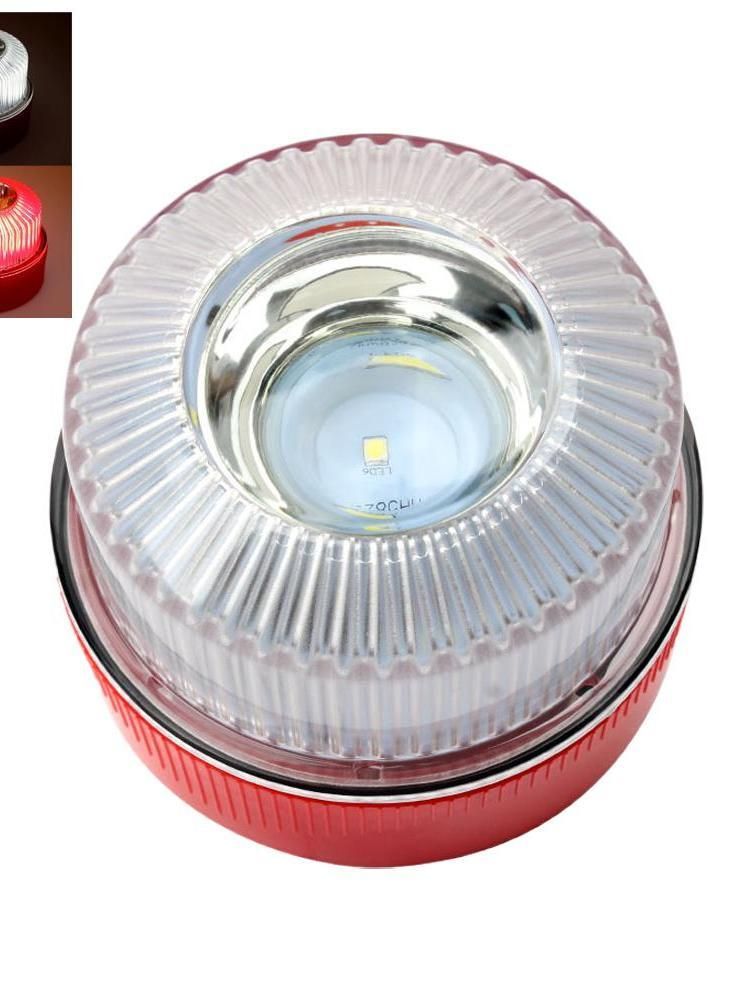 Аварийный фонарь LED V16, магнитный маячок, желтый стробоскоп и белый свет, с аккумулятором